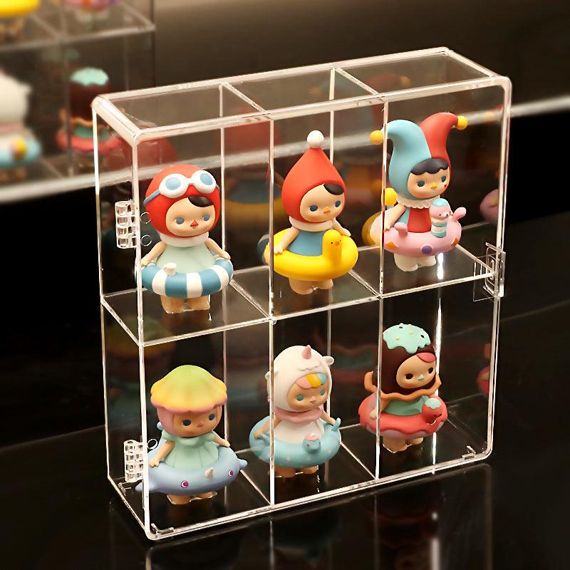 Premium Acrylic Display Case Cabinet for LEGO Minifigures & Collectible Dolls - Perfect for Showcasing Toy Collections in Home, Office, or Retail Store