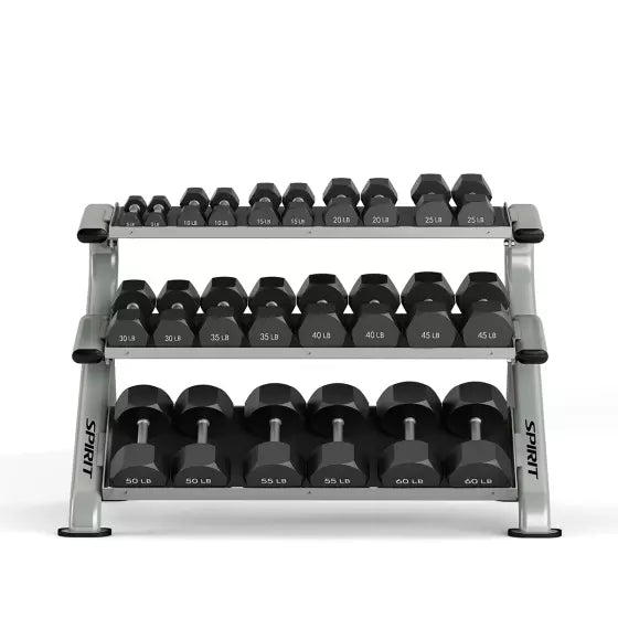 ST800DR3 Adjustable Dumbbell Rack - Heavy Duty Home Gym Equipment for Weight Training & Strength Workouts - Perfect for Garage, Basement, or Home Fitness Studio