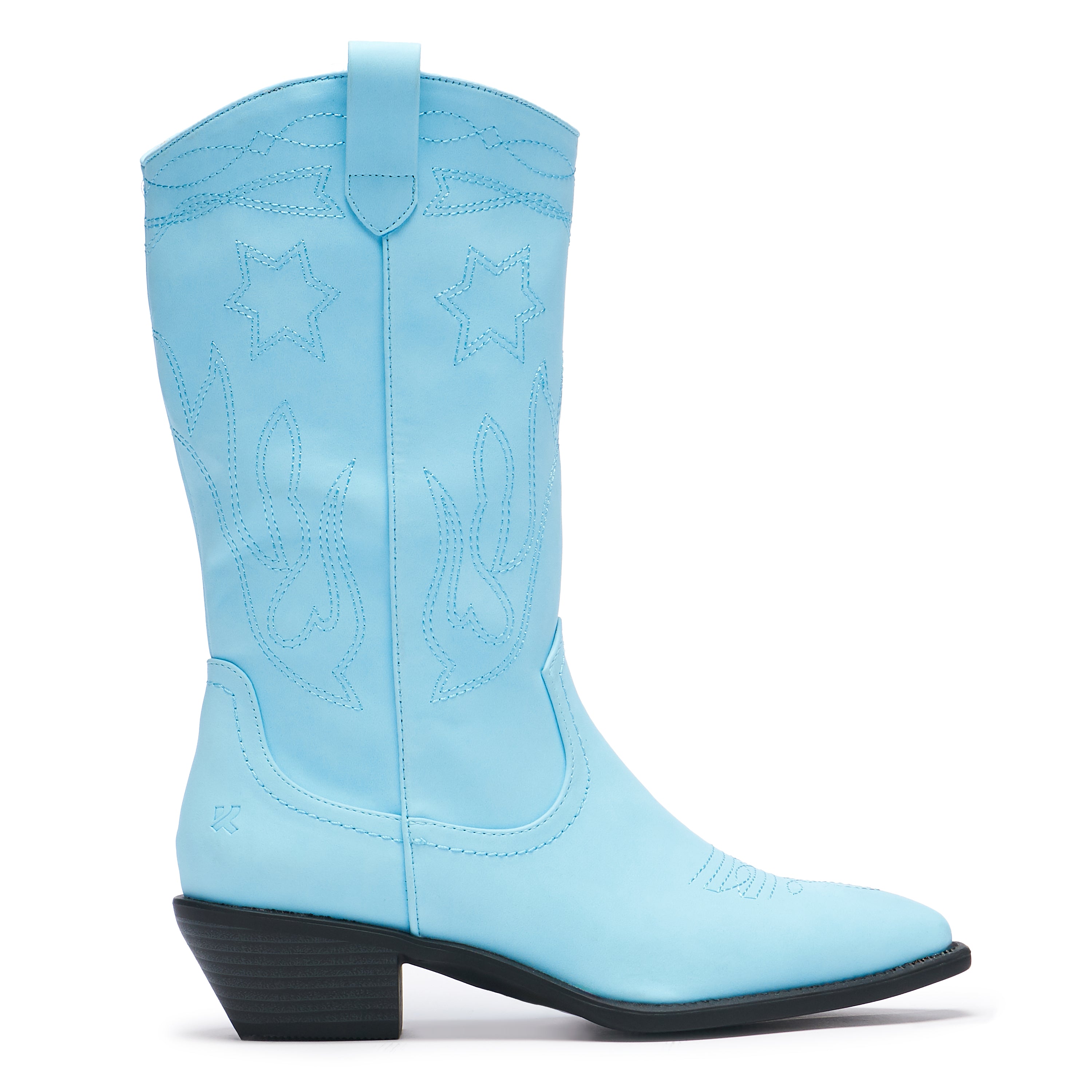 Slingstar Genuine Leather Cowboy Boots for Men & Women - Stylish Blue Western Boots for Country Dancing, Rodeo & Casual Wear