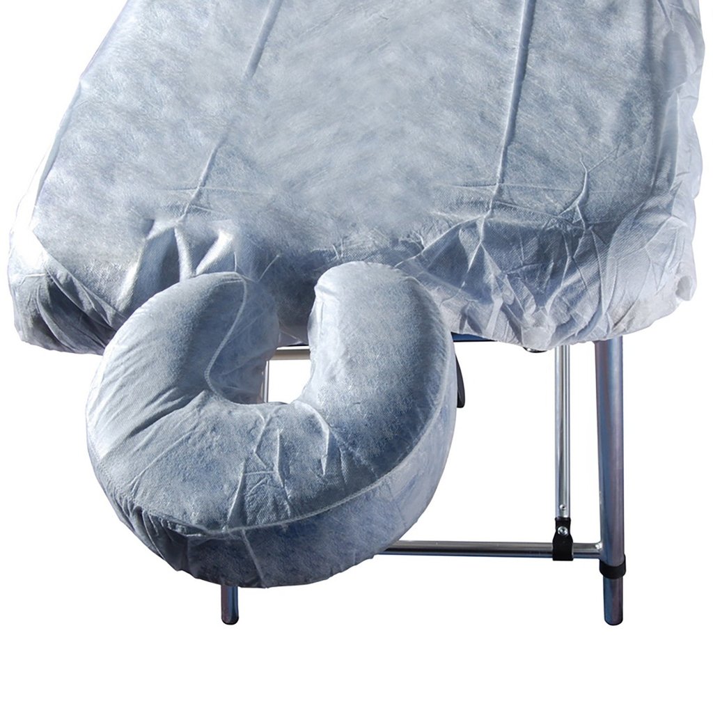 Disposable Soft Fitted Headrest Cover for Massage Tables - Hypoallergenic Face Pillow Cushion for Spa & Salon Use - Perfect for Facial Treatments, Massage Therapy & Professional Wellness Services