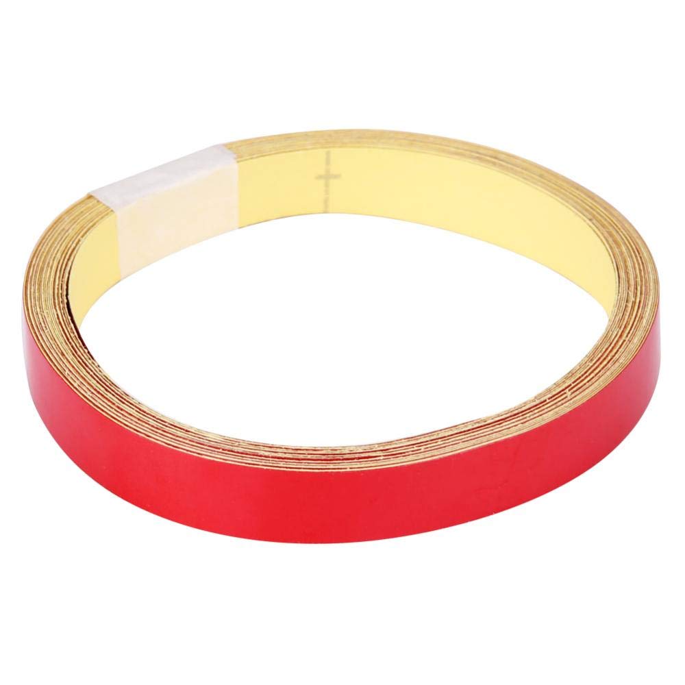 1cm x 5m Red Reflective Safety Tape - High Visibility Warning Sticker for Cars, Motorcycles & Vehicles | Nighttime Road Safety, Bike Gear, Emergency Marking