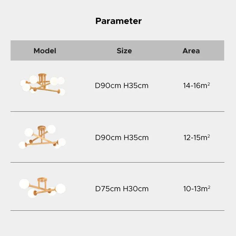 Modern Triangle Interlacing Wooden Flush Ceiling Light Fixture for Bedroom - Stylish Ambient Lighting for Home Decor, Living Room & Dining Area