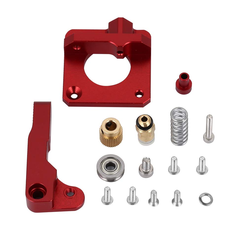 3D Printer Extruder Aluminum Block Kit - Upgraded Replacement for CR-10/CR-10s - Left Hand Drive for 1.75mm Filament - DIY 3D Printing Accessories | Perfect for Home 3D Printing Projects & Printer Maintenance