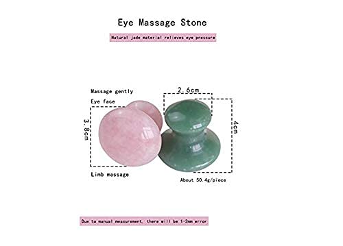 Natural Rose Quartz & Green Jade Gua Sha Mushroom Tool for Facial Skincare - Anti-Aging Massager & Acupressure Therapy - Perfect for Relaxation, Lymphatic Drainage & Glowing Skin at Home Spa
