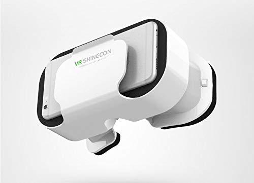 VR Headset 5.0 for iPhone SE 2020 - Adjustable 3D Virtual Reality Glasses for Smartphones - White | Perfect for Gaming, Movies & Immersive Experiences