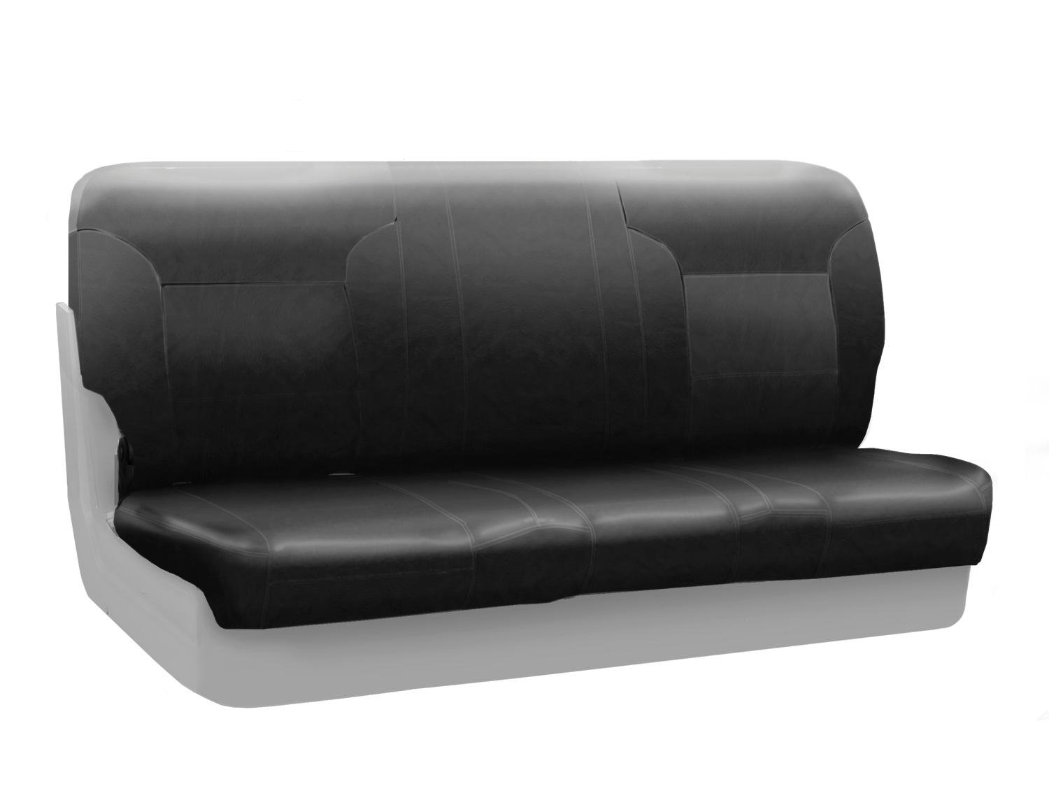 Premium Leatherette Solid Charcoal Gray Custom Fit Rear Bench Seat Cover for Jeep Cherokee - Waterproof & Anti-Slip Protection for Off-Road Adventures & Daily Commutes