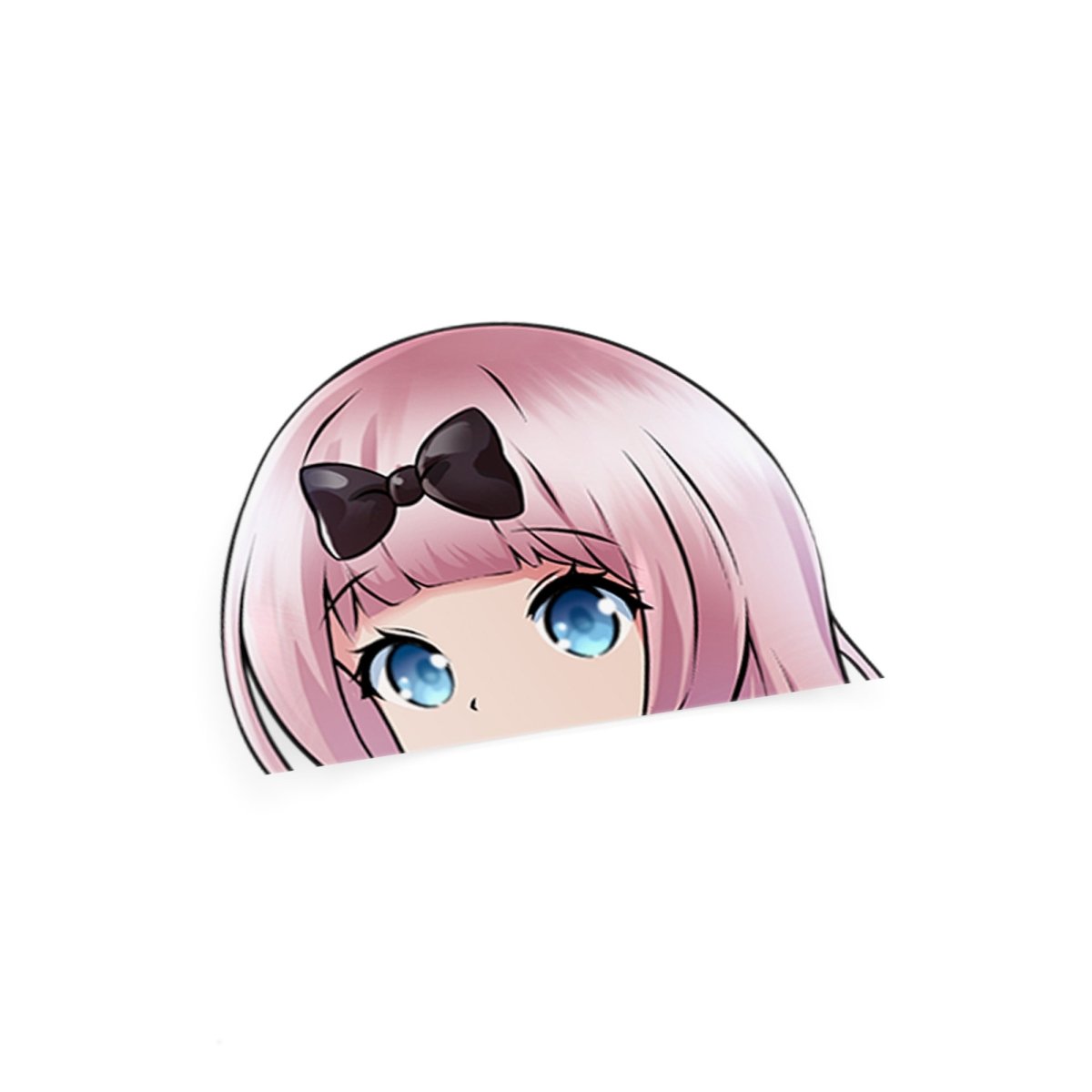 CHIKA FUJIWARA Anime Peeker Figure - Cute Anime Collectible for Fans, Perfect for Desk Decor, Car Dashboard, and Gift Giving