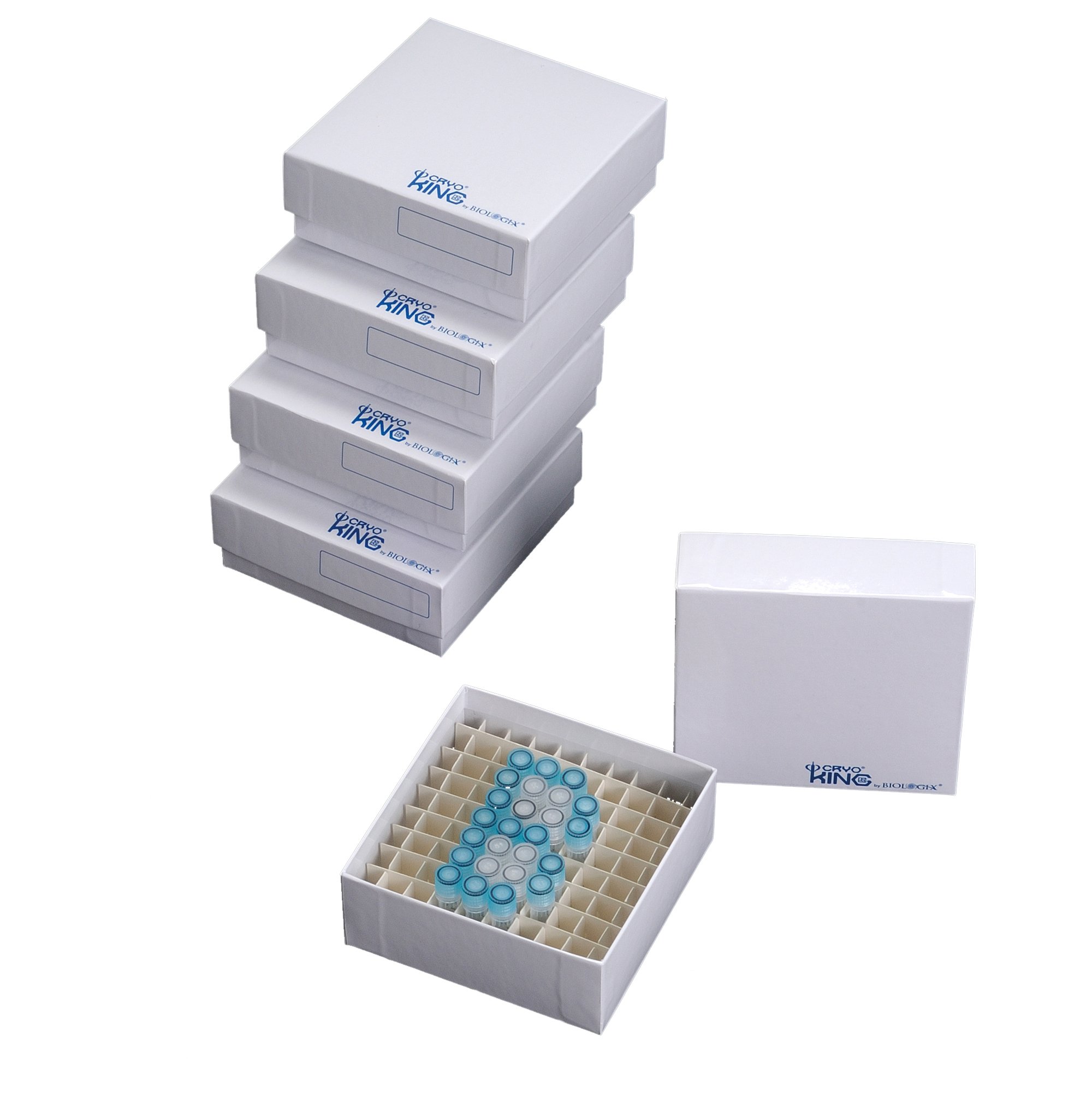 90-1200 Cardboard Microcentrifuge Tube Freezer Storage Box - 2