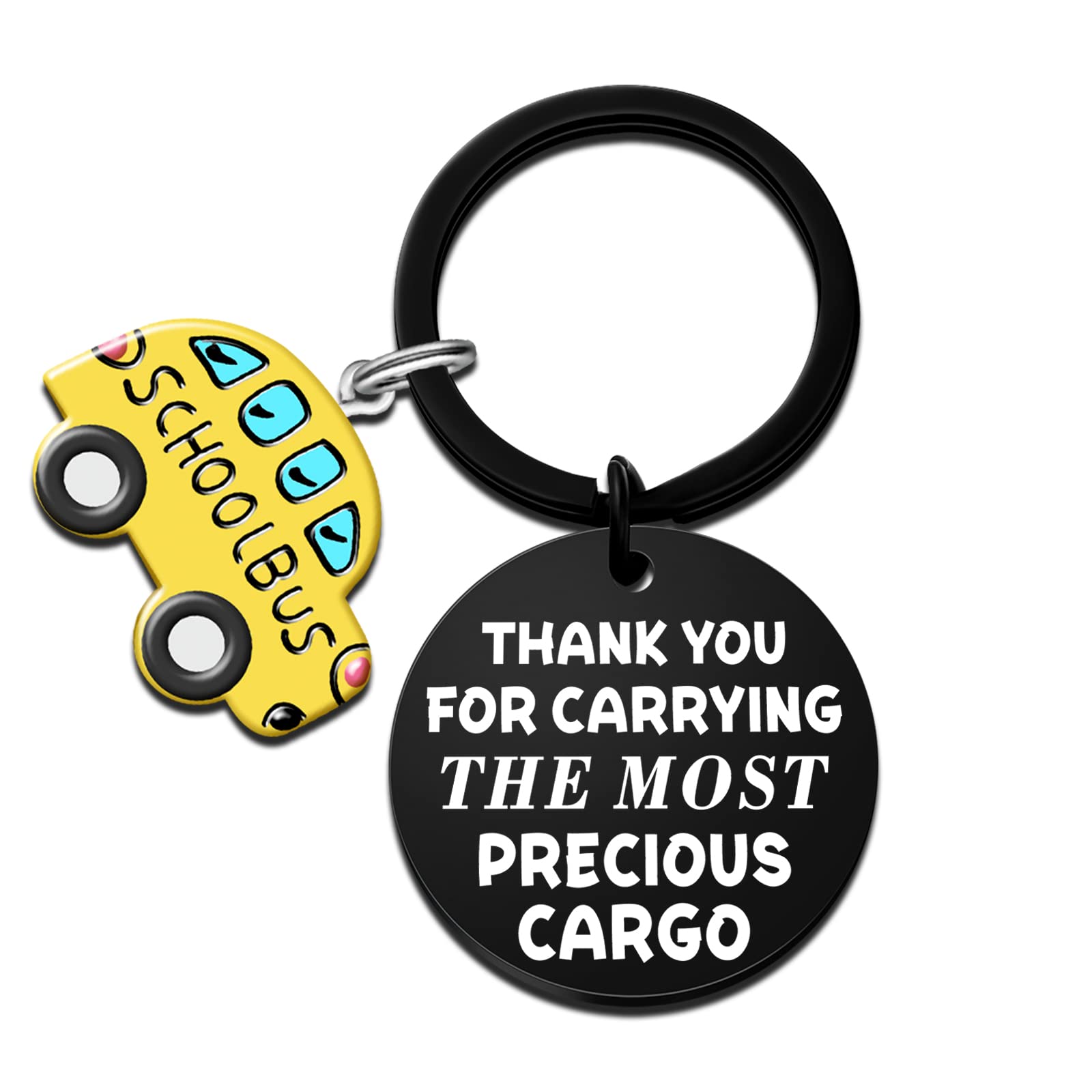 Funny Bus Driver Gifts - Appreciation Keychain for Men & Women - Perfect for Christmas, Birthday, Thanksgiving - Ideal for School Bus Drivers & Transportation Workers
