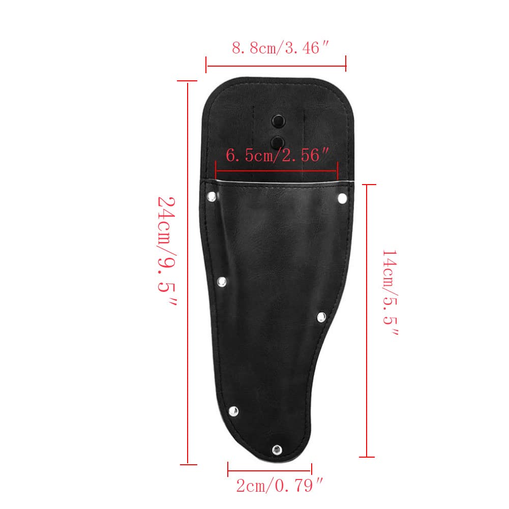 Durable Leather Tool Holster & Gardening Pouch Belt Holder - 2-Piece Set for Pruning Shears, Scissors, Pliers & Electrical Tools | Perfect for Gardeners, Electricians & Outdoor Work