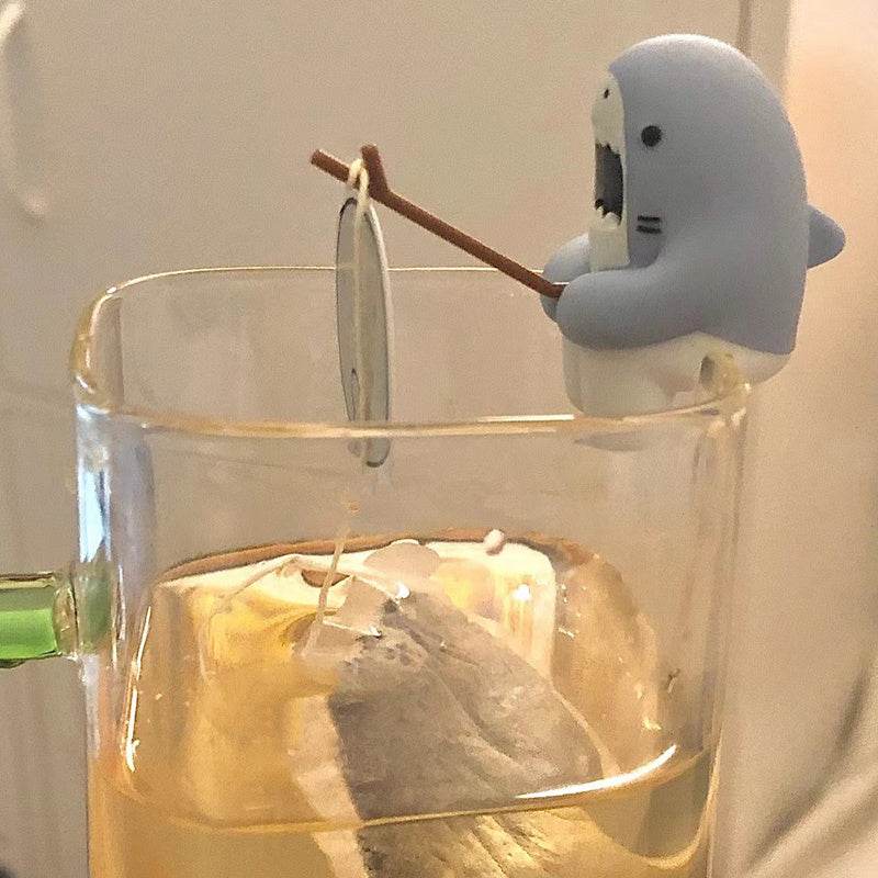 Fun Shark-Shaped Tea Bag Holder - Cute & Unique Kitchen Accessory for Tea Lovers - Perfect for Home, Office, or Gift Giving