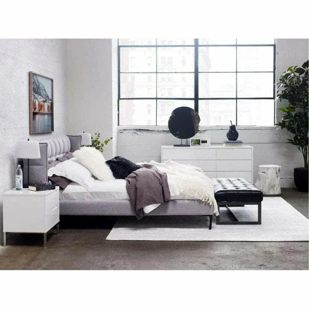 56 Inch Modern Black Leather Bench - Stylish and Durable for Living Room, Bedroom, or Entryway Seating