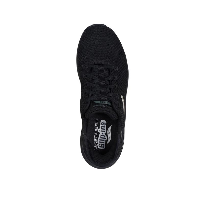 Skechers Slip Ins Arch Fit 2.0 Women's Comfort Walking Shoes - Black/Blue (150322/BBK) | Perfect for Work, Travel & Everyday Wear