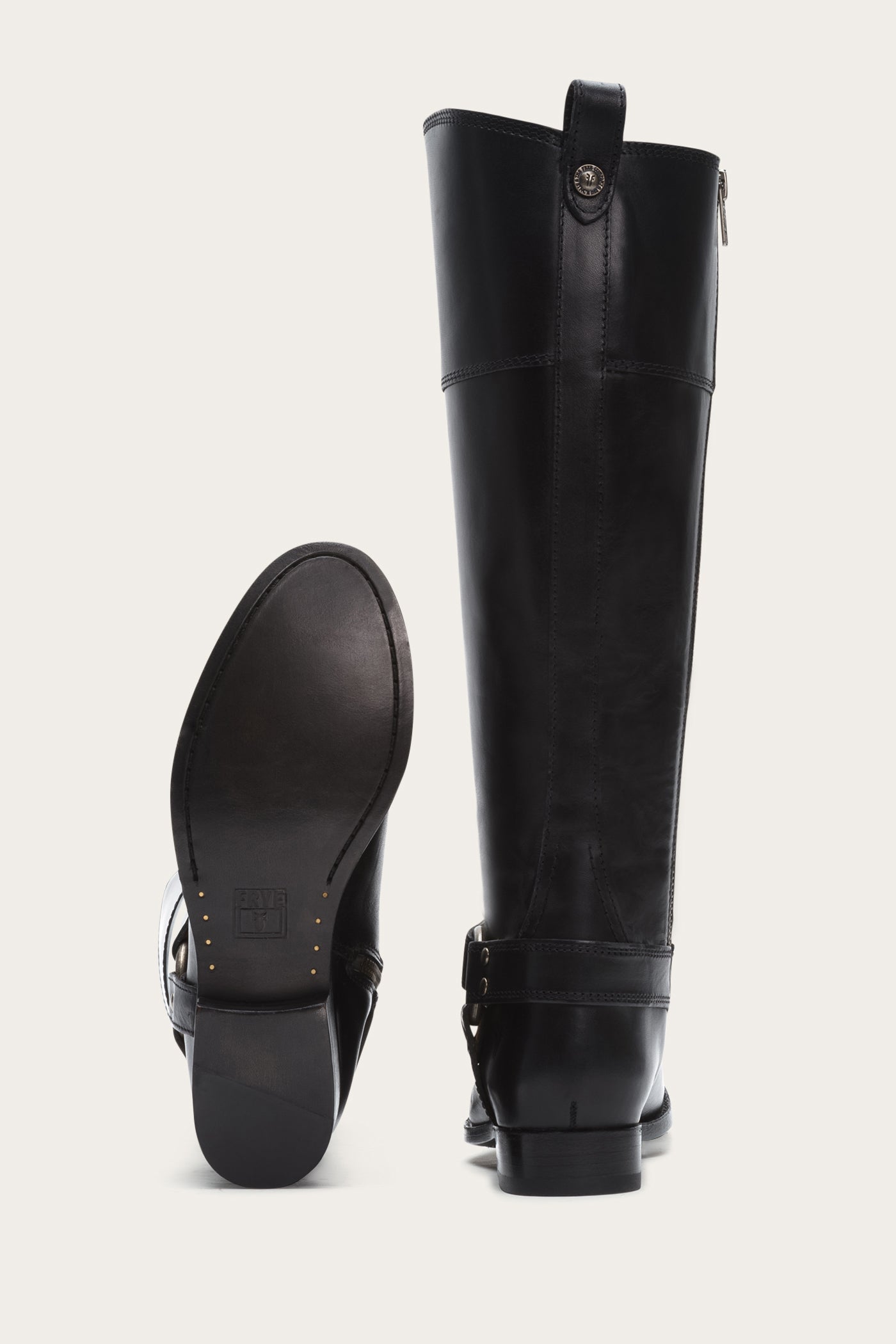 Melissa Harness Inside Zip Wide Calf Boots - Pre-Owned Vintage Leather Ankle Boots for Women - Perfect for Casual Outfits, Fall Fashion & Night Out