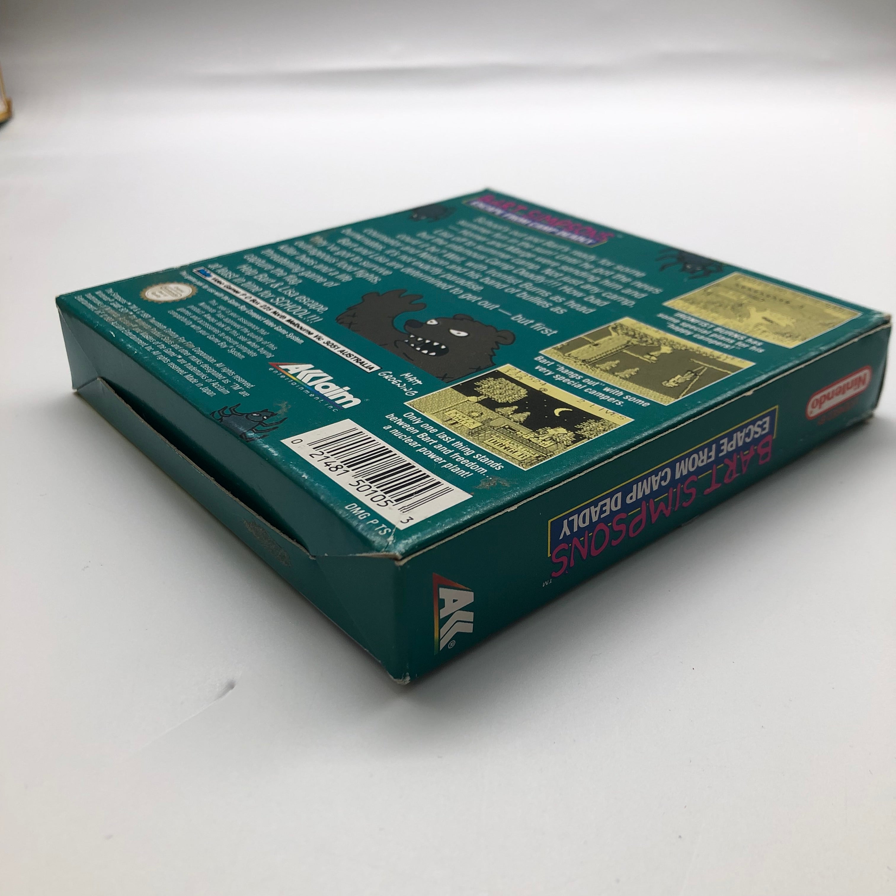 Bart Simpson's Escape from Camp Deadly - Complete Original Nintendo Gameboy Game (Boxed) - Retro Gaming Collectible & Perfect Gift for 90s Cartoon Fans