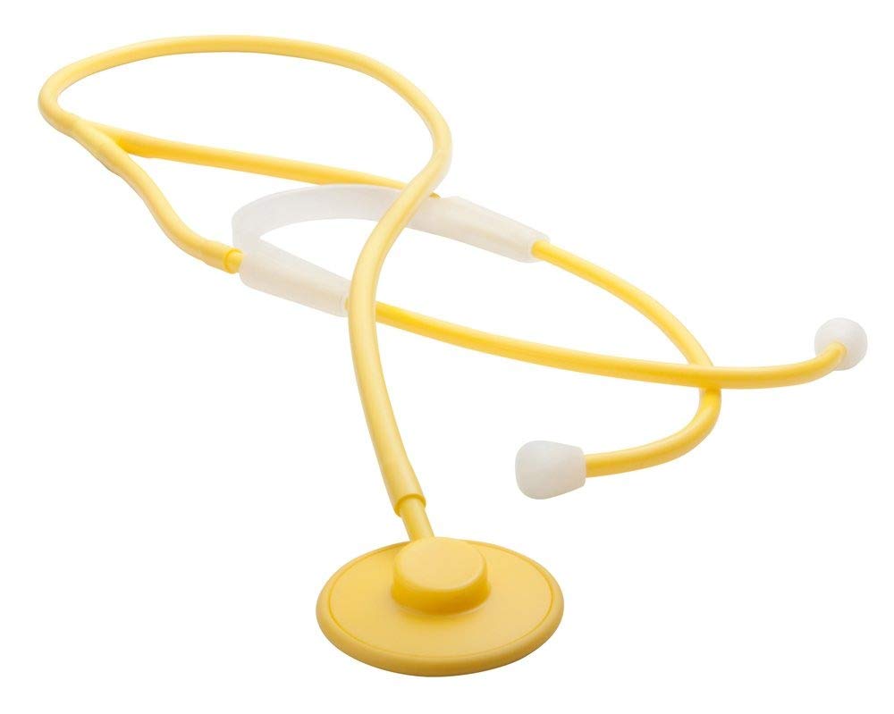 ADC - 665Y Proscope 665 Ultra Lightweight Disposable Single-Use Stethoscope for Adults, Yellow, Pack of 50 - Ideal for Hospitals, Clinics, and Medical Examinations