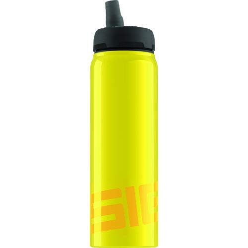 SIGG 0.75L (25oz) Stainless Steel Water Bottle - 6 Pack, Natural Yellow - Eco-Friendly Reusable Bottle for Gym, Hiking, School & Outdoor Activities