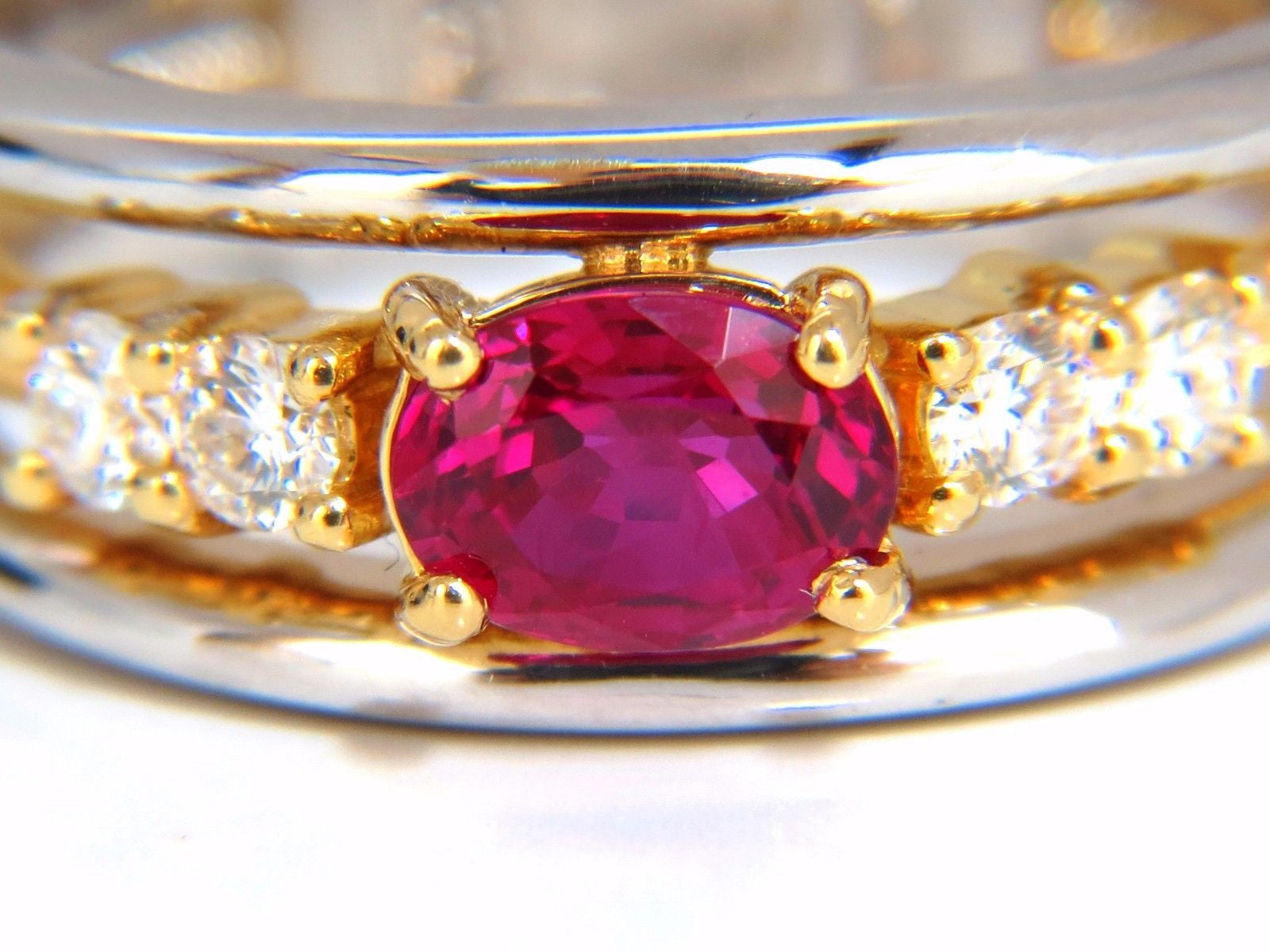 GIA Certified 1.30 Carat Natural Vivid Red Ruby Diamond Ring in 18K Gold Coil Wrap - Elegant Engagement, Wedding & Anniversary Jewelry Gift for Women