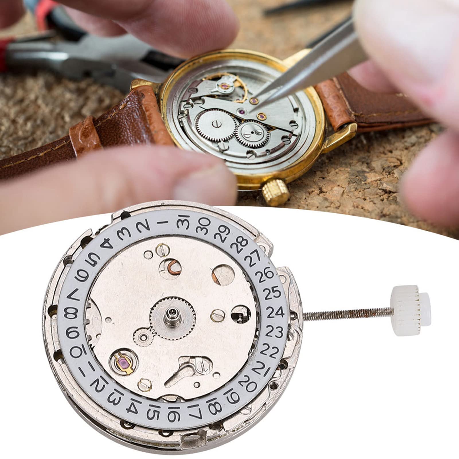 Brrnoo 2813 Mechanical Watch Movement - High Precision Watch Repair Part for Watchmakers | Durable & Exquisite Craftsmanship | Ideal for Watch Repair, Restoration & DIY Projects