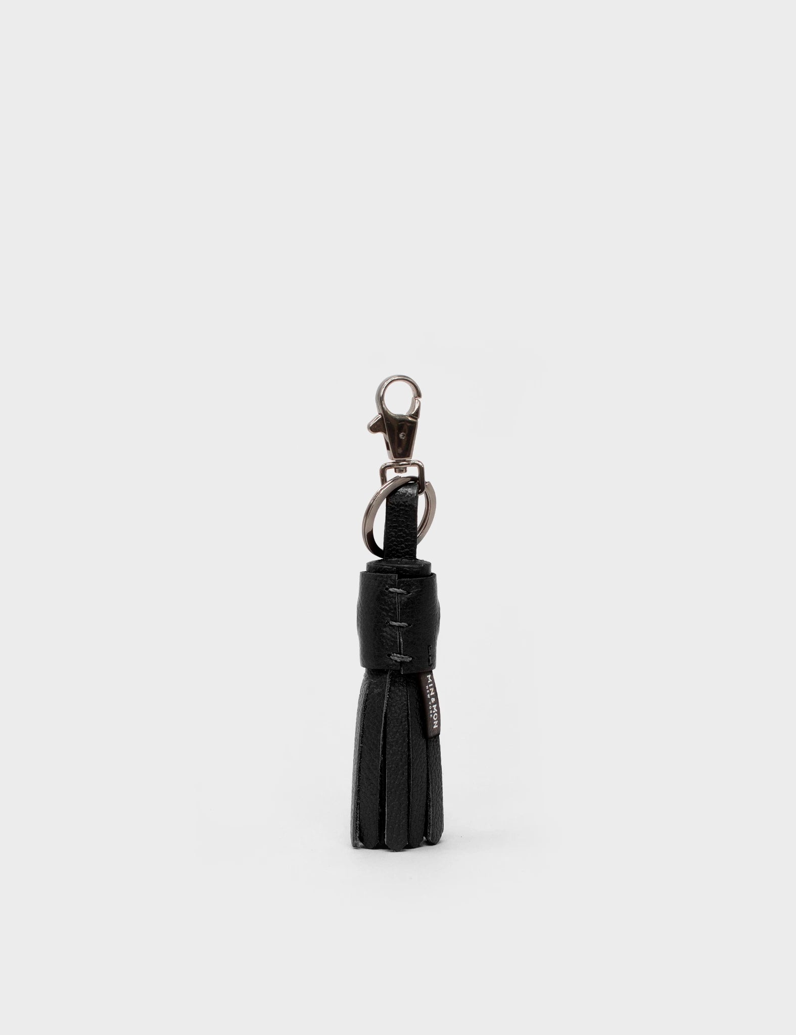 Callie Marie Hue Charm Black Leather Keychain - Stylish & Durable Key Holder for Women, Perfect for Everyday Use, Gifts, and Travel Accessories