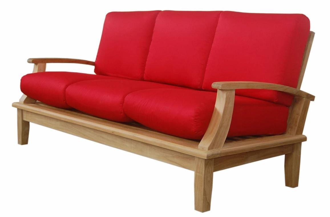 Anderson Teak Brianna Deep Seating Sofa with Cushion Set - Outdoor Patio Furniture for Garden, Poolside & Backyard Relaxation DS 103