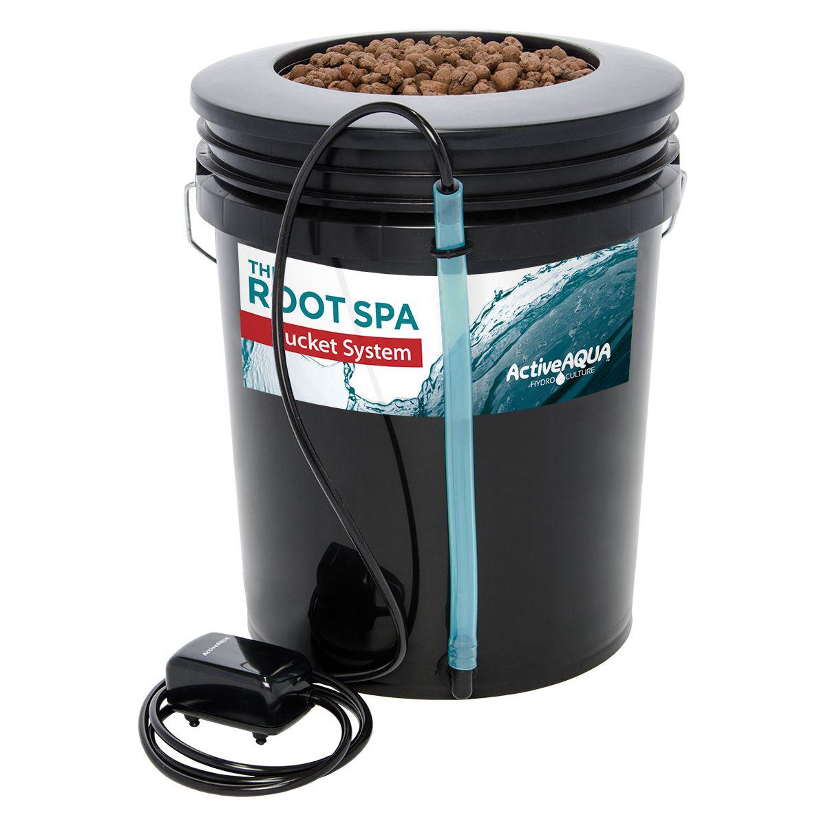 Active Aqua Root Spa 5 Gallon Bucket Deep Water Culture Hydroponic System - Indoor Plant Growing Kit for Herbs, Vegetables & Flowers