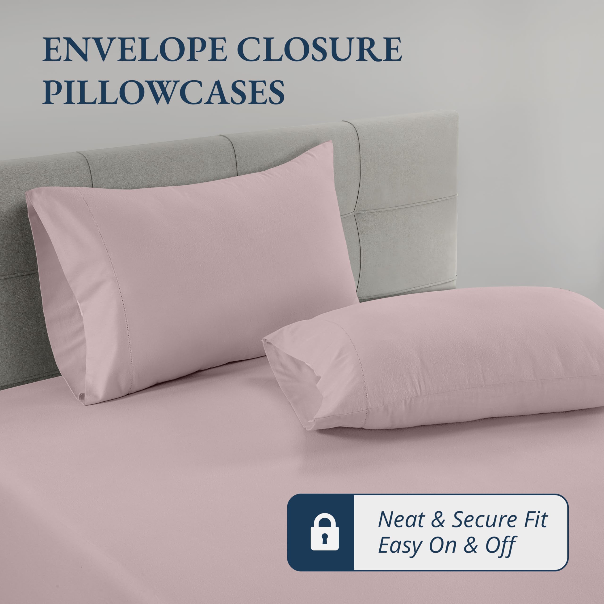 Organic Cotton Full Size Fitted Sheet Set - 3 Piece Percale Weave (1 Fitted Sheet + 2 Pillowcases) for 15