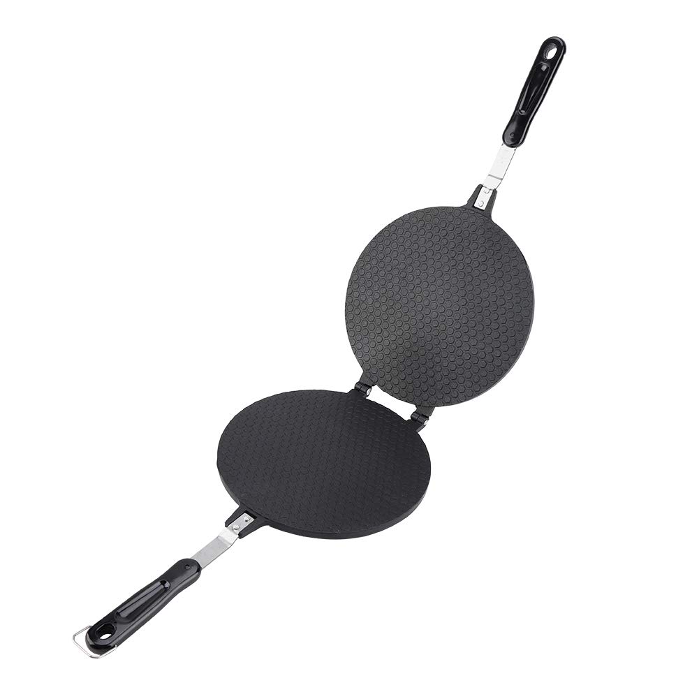 Nonstick Double-Sided Waffle Cone Maker - 8.66 Inch Baking Pan for Homemade Ice Cream Cones, Crepes, Pizzelle & Omelets | Perfect for Dessert Shops, Home Baking & Party Treats