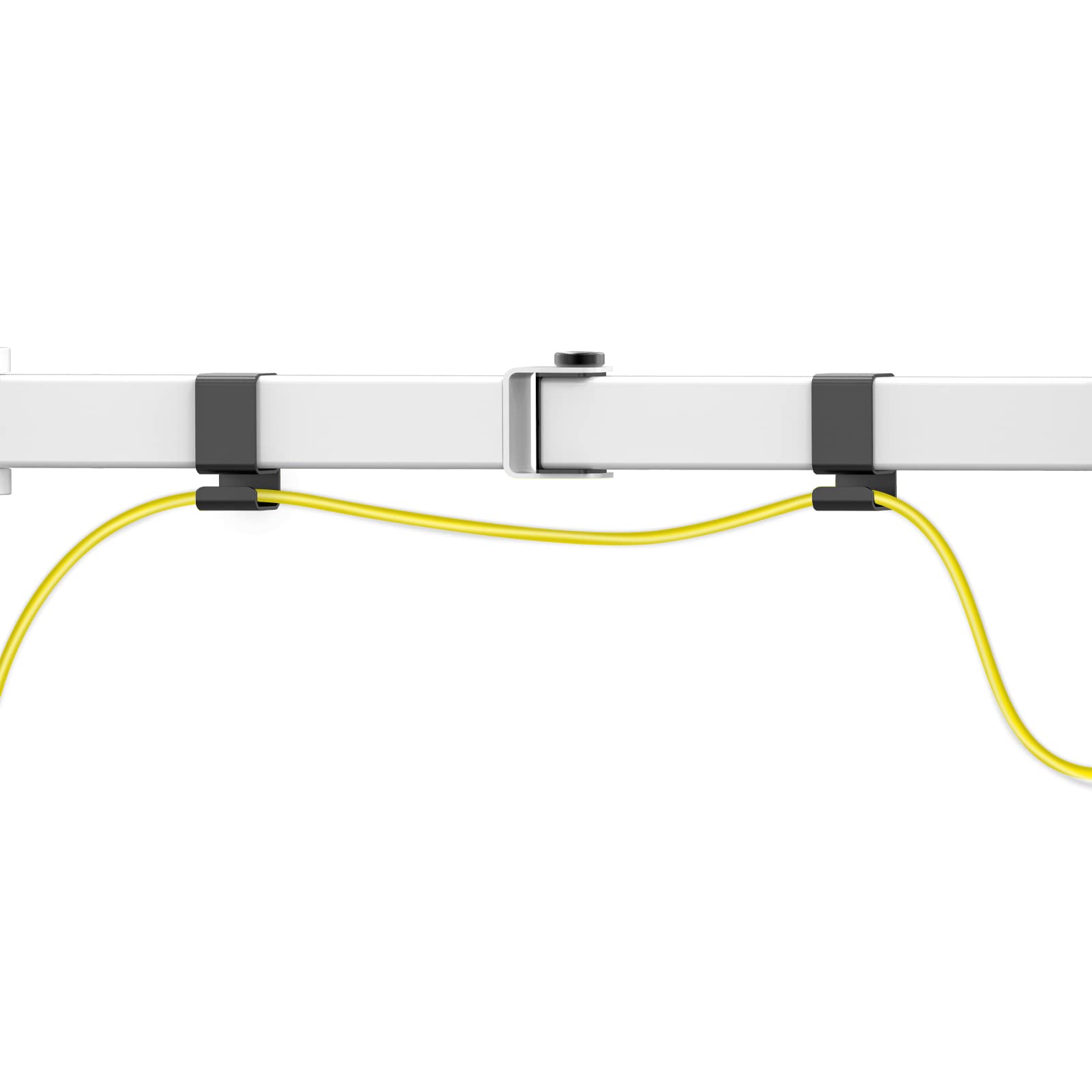 WALI Single Monitor Arm Stand - Fully Adjustable VESA Mount with 75x75/100x100mm Holes - Ergonomic Desk Clamp for 13-32