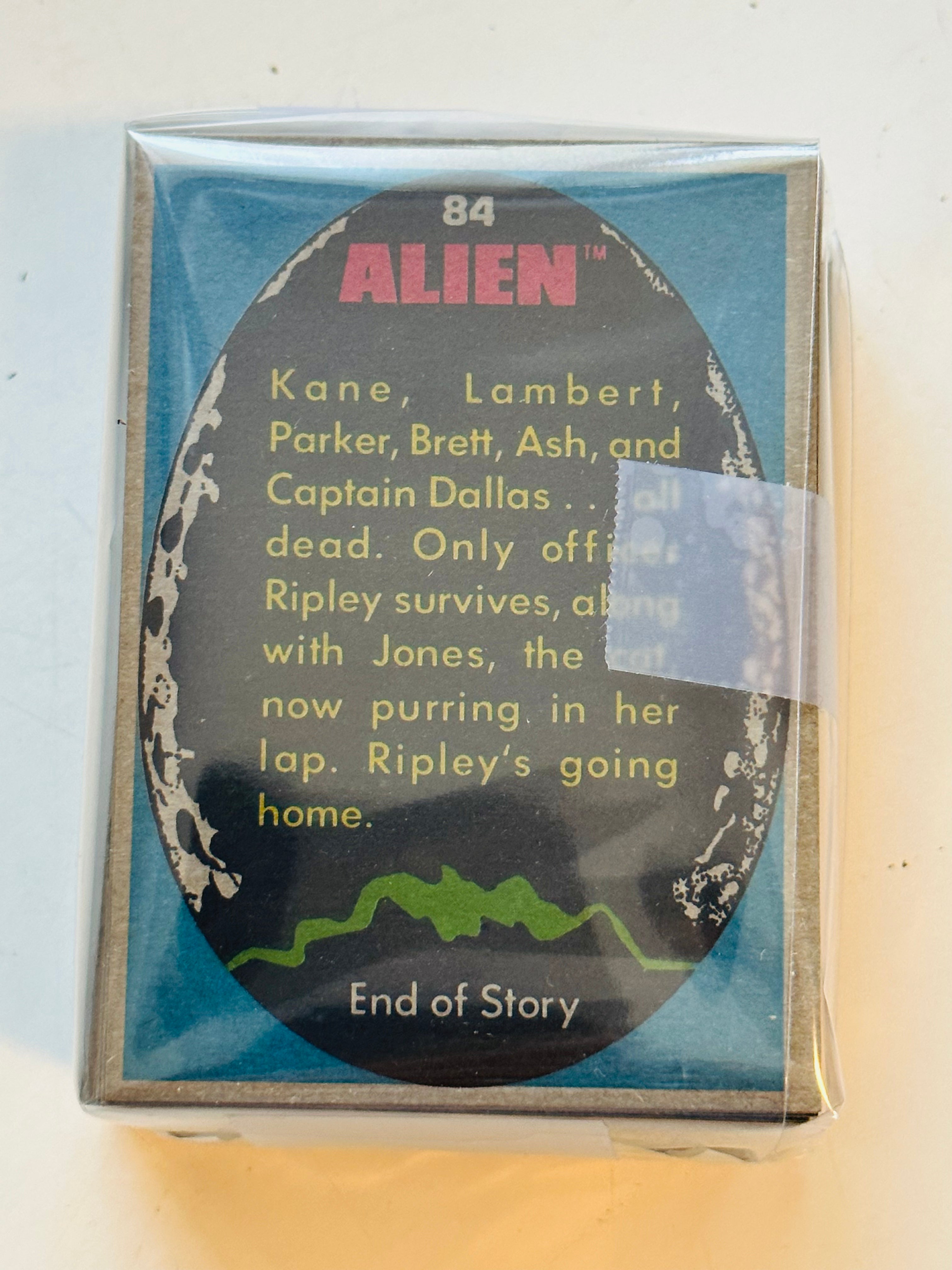 Vintage 1979 Alien Movie Trading Cards Set with Original Wrapper - No Stickers Included | Perfect for Sci-Fi Collectors & Film Memorabilia Enthusiasts