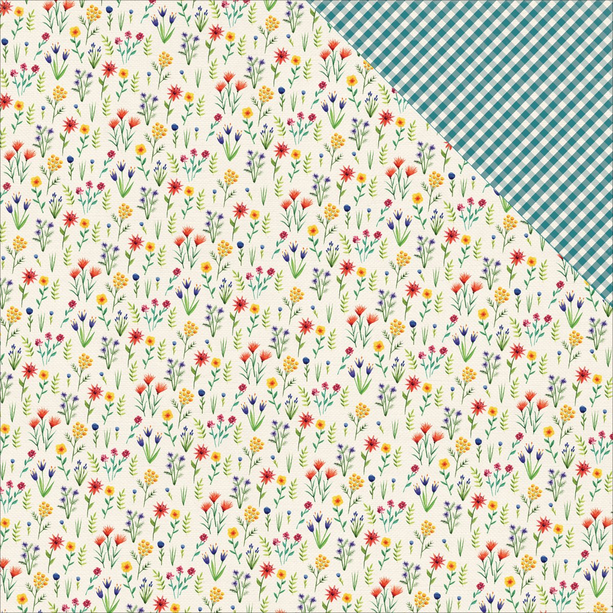 Echo Park Paper Co. Country Floral Scrapbooking Paper - 12x12 Inch Premium Cardstock for DIY Crafts, Scrapbook Albums, Greeting Cards & Home Decor Projects