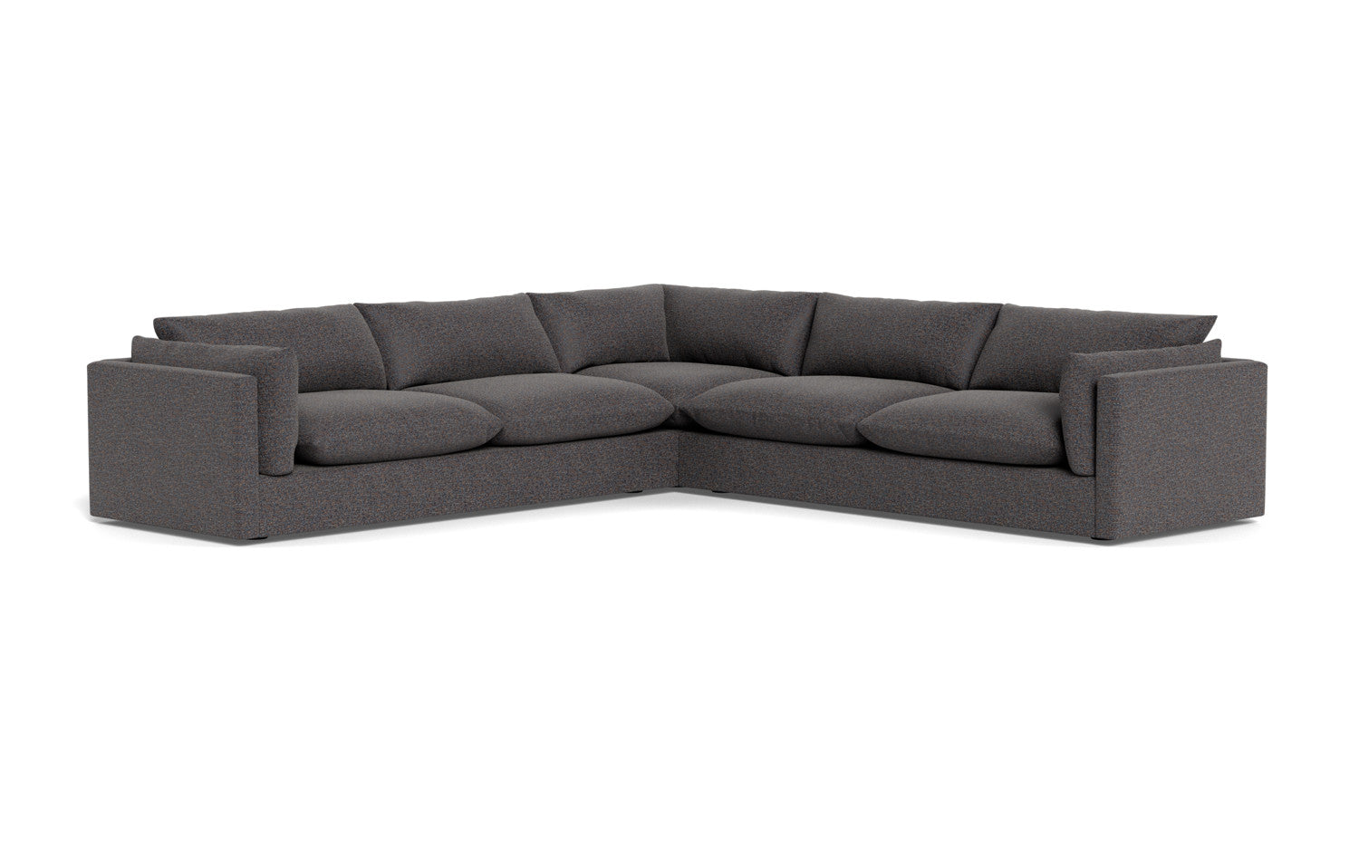 SoCo 124 Corner Sectional Sofa - Modern L-Shaped Couch with Storage & Recliner for Living Room, Family Room, or Home Theater - Comfortable Fabric Upholstery & Sturdy Frame