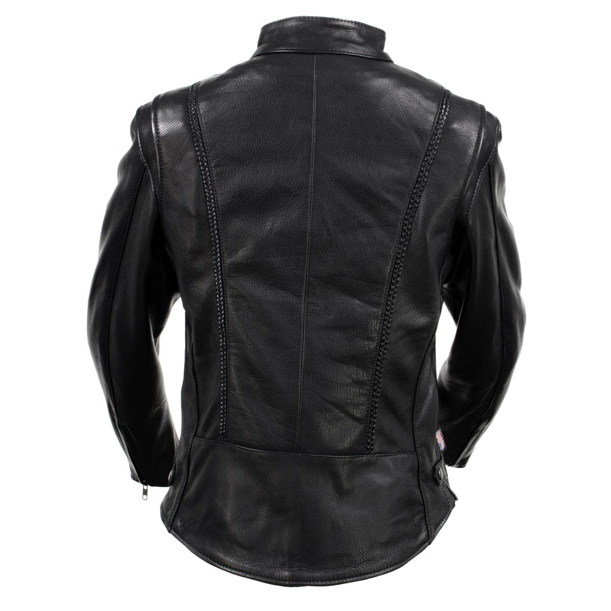 Milwaukee Leather MLJKL5002 Women's Black Premium Motorcycle Jacket - USA Made Genuine Leather Biker Jacket for Riding & Casual Wear