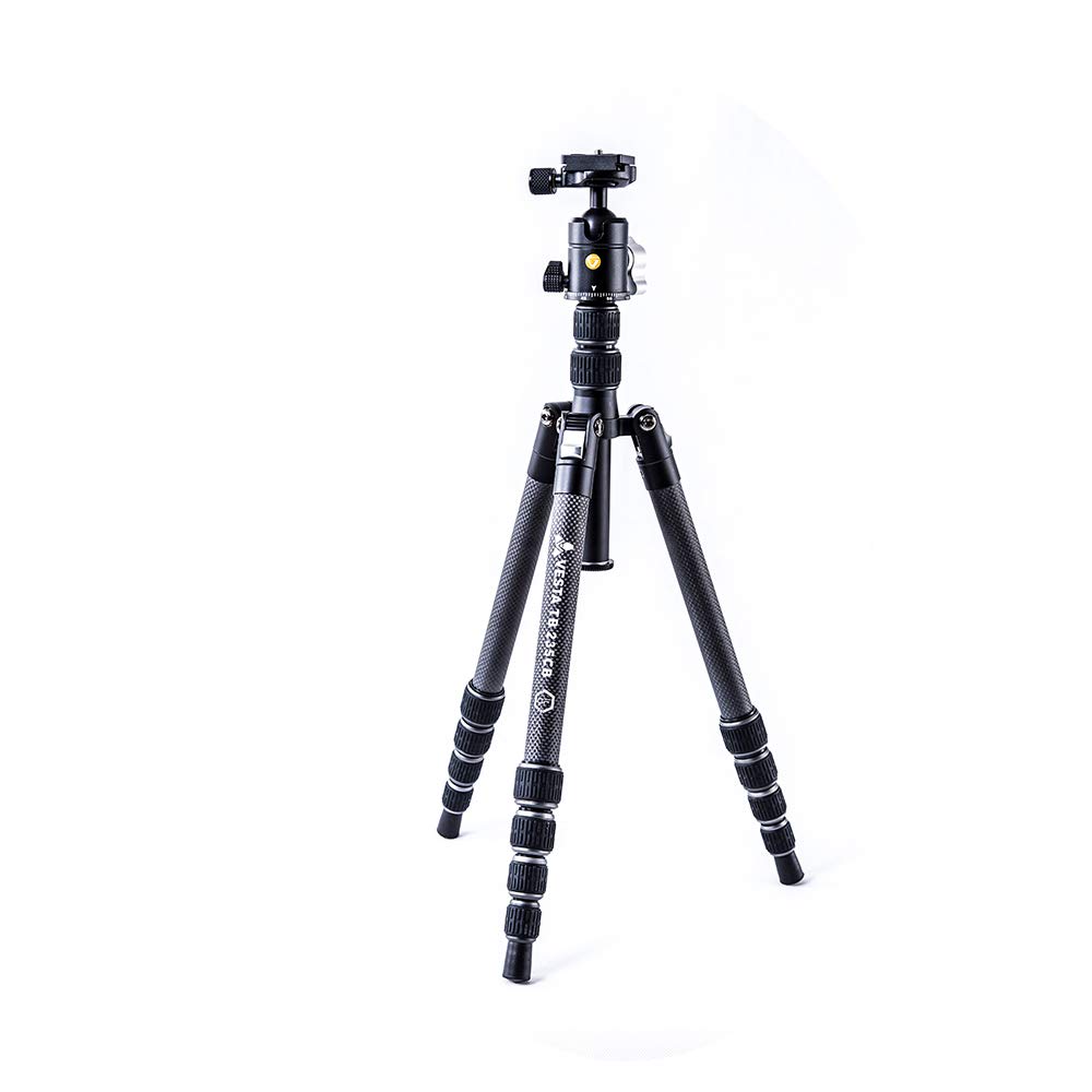 Vanguard Vesta TB235CB Lightweight Carbon Fiber Travel Tripod with Ball Head - Compact & Portable for Outdoor Photography, Hiking, and Travel Adventures
