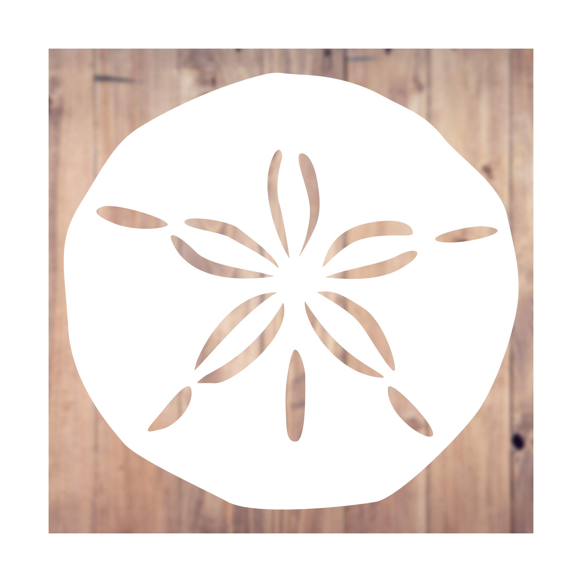 Sand Dollar Beach Decal - 3 Inch White Vinyl Sticker for Summer Relaxation | Perfect for Windows, Laptops, Cars & DIY Beach-Themed Decor