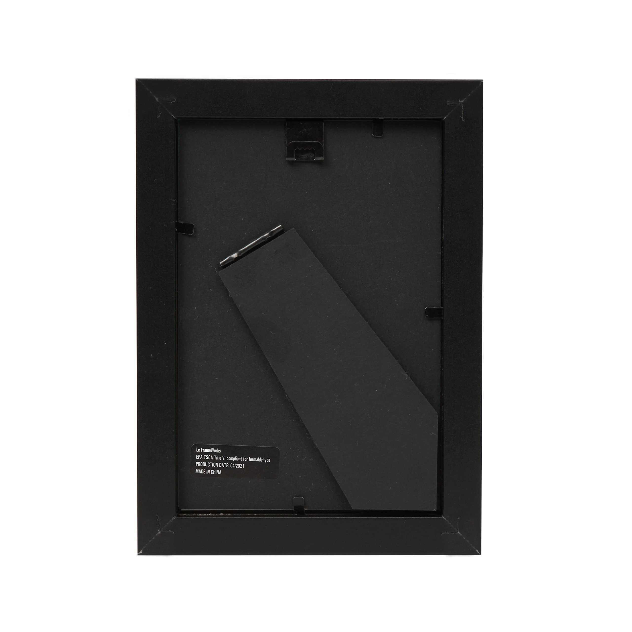 FrameWorks 2-Pack 4x6 Picture Frames Black - Classic Wooden Photo Frames with Tempered Glass, Modern Matte Finish for Prints, Posters, Certificates & Wall Decor - Perfect for Home, Office, Gallery & Gift Giving