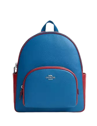 Coach Court Colorblock Backpack for Women | Stylish & Durable Leather Backpack for Work, School & Travel | Perfect Laptop Bag & Everyday Carry