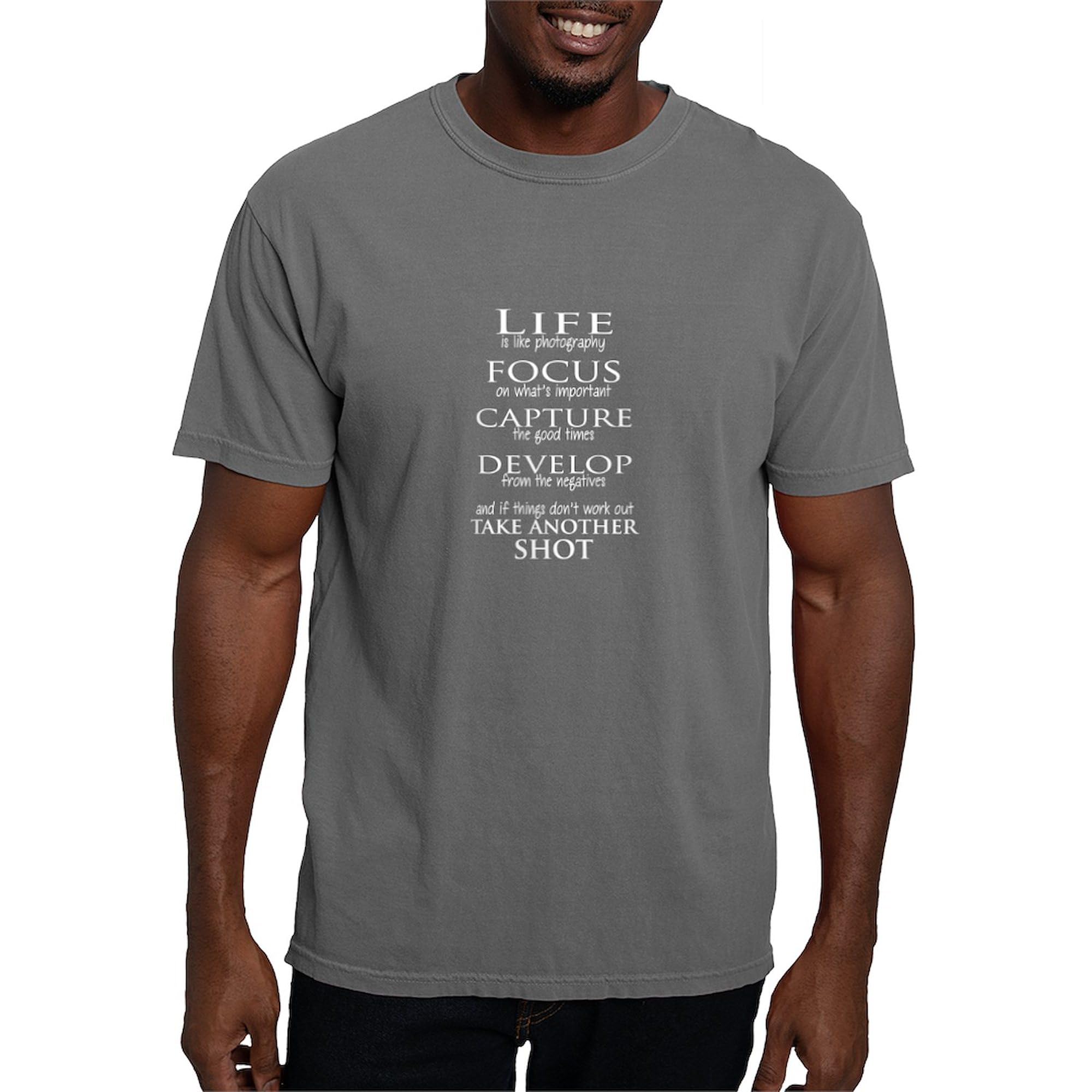 Life is Like Photography T-Shirt for Men | Comfort Colors Cotton Tee | Casual Wear & Photography Enthusiast Gift