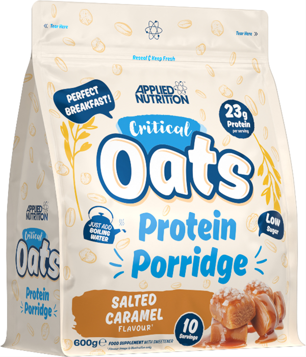 Applied Nutrition Critical Oats Protein Porridge 600g (10 Servings) - High Protein Oatmeal for Muscle Recovery & Weight Management | Perfect for Post-Workout, Breakfast & Healthy Snacking