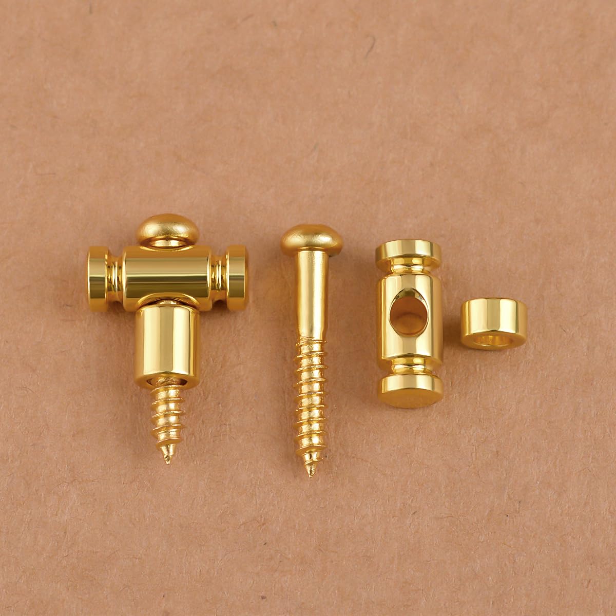 Guyker Guitar Roller String Retainers (Set of 2) - Premium String Guide & Replacement String Trees for Electric Guitars - SR1 Gold - Perfect for Smooth String Bending & Stable Tuning