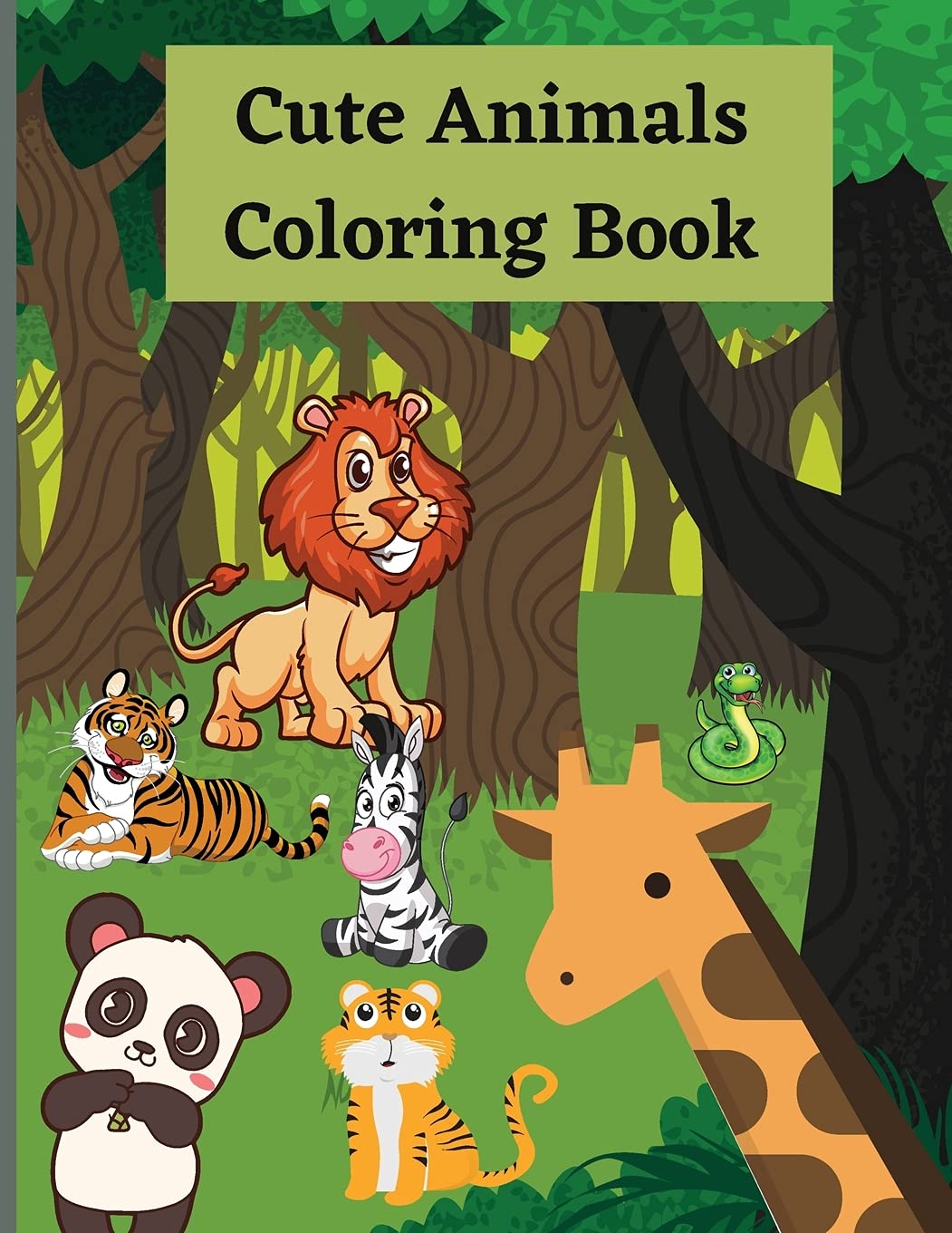 Adorable Animals Coloring Book for Kids Ages 2-8 - Fun & Educational Activity Book with Cute Animal Designs | Perfect for Preschool Learning, Birthday Gifts & Creative Playtime