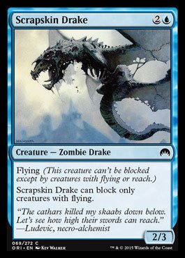 Magic The Gathering - Scrapskin Drake - Origins (Flying Creature Card) | MTG Trading Card Game | Perfect for Commander, Modern & Casual Play