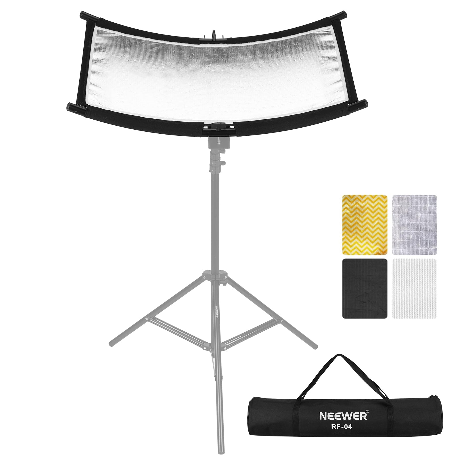NEEWER RF 04 75x40cm Clamshell Light Reflector Diffuser for Photography & Video - Soften Harsh Lighting for Portraits, Product Shoots & Studio Lighting