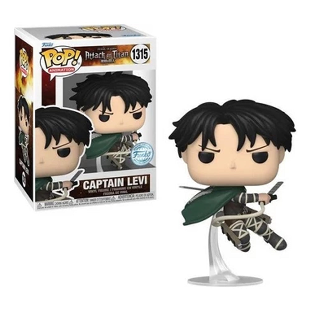 Attack on Titan Pop! Vinyl Figure - Captain Levi Special Edition (SE) [1315] - Anime Collectible for Fans & Gift Idea