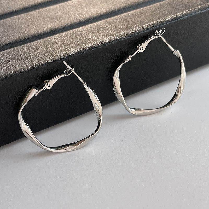 Mobius Hoop Earrings - 925 Sterling Silver Minimalist Infinity Loop Dangle Earrings for Women | Perfect for Everyday Wear, Office, Parties & Gifts