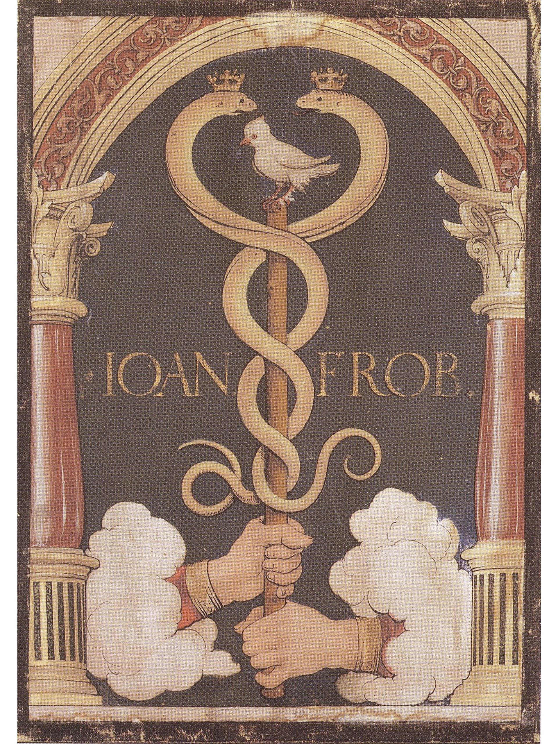 Johannes Froben Printer's Device by Hans Holbein the Younger - Renaissance Art Print for Home & Office Decor, Gifts for Book Lovers
