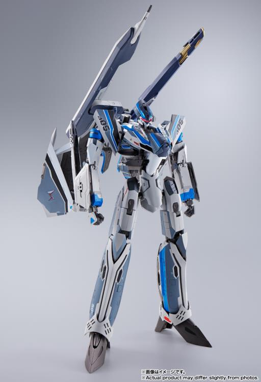Bandai DX Chogokin VF-31AX Kairos Plus Hayate Immerman Custom Action Figure - Macross Delta Movie Edition | Collectible Anime Mecha Model for Display & Play | Perfect for Anime Fans & Model Collectors