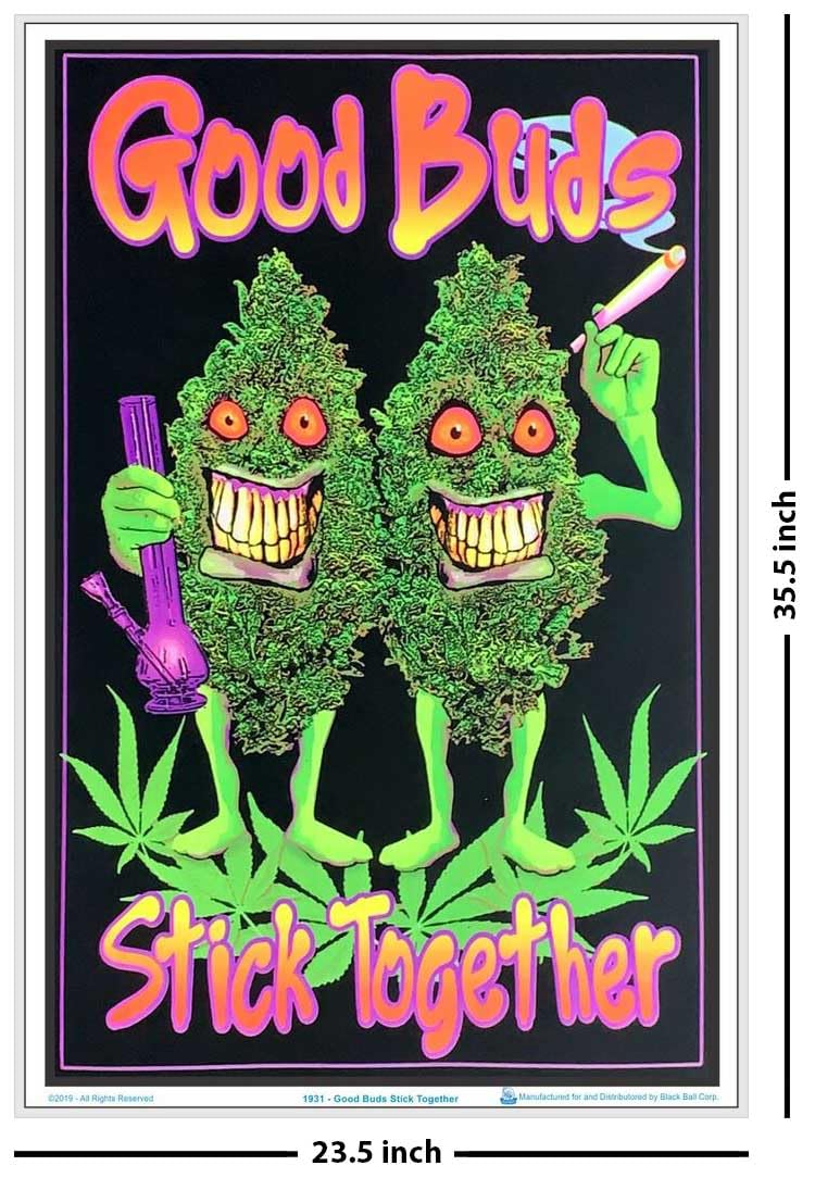 Premium Laminated Blacklight Poster - 23.5