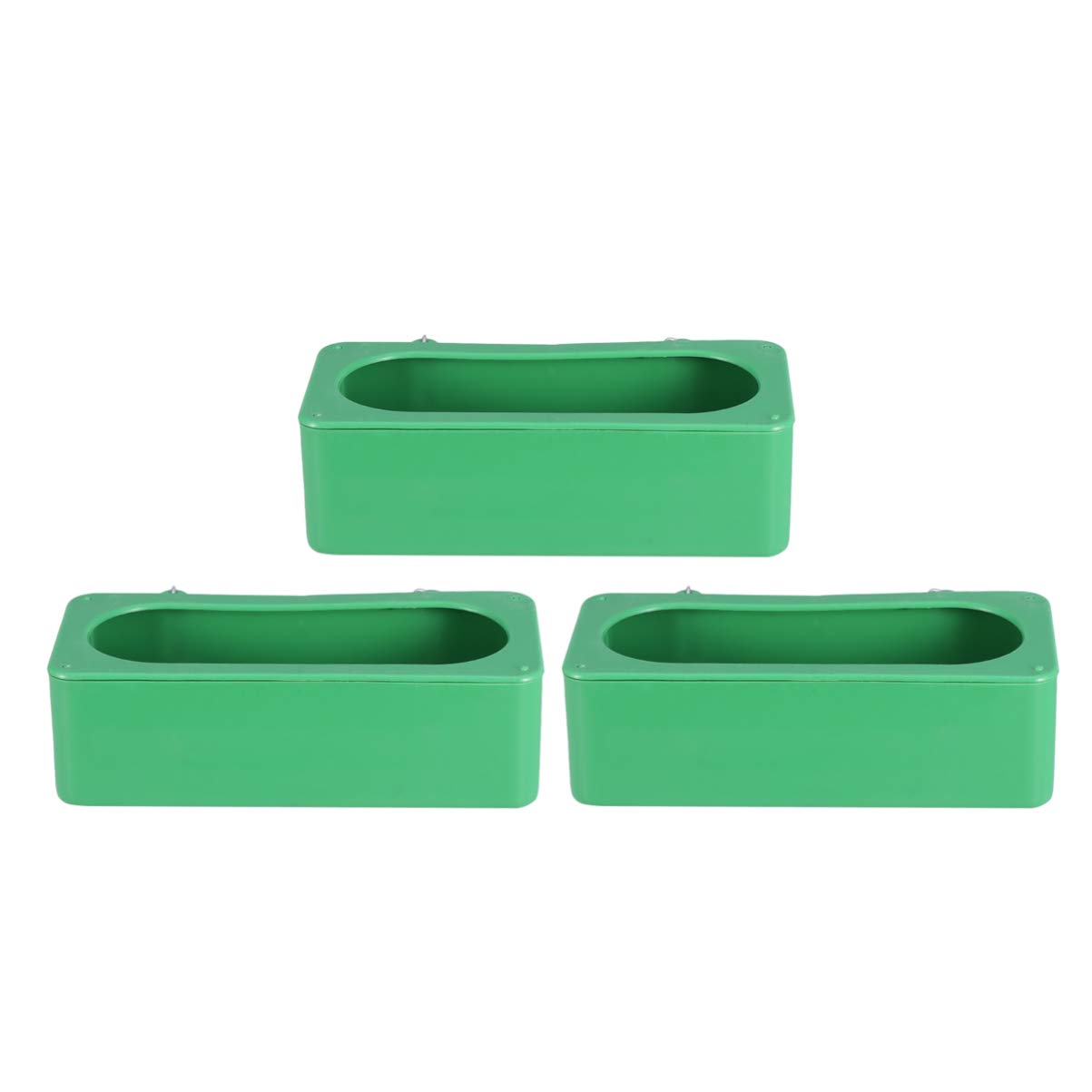 Balacoo 3-Piece Parrot Feeder Bowl Set - Hanging Bird Cups & Cage Dishes for Small Pets - Durable Feeding Bowls for Parrots, Finches & Long-Tailed Birds - Perfect for Bird Cages, Aviaries & Outdoor Feeders