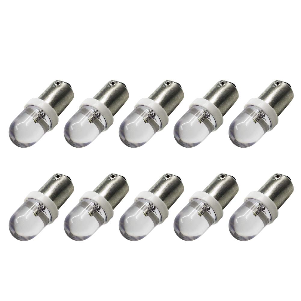 Ruiandsion 10-Pack BAY9S LED Bulbs - 12V H21W 64136 White LED Light Bulbs for Car Interior, Dome, Map & License Plate Lights | Interior Lighting Upgrade for Cars, Trucks & SUVs